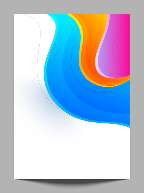 Vector gratuito fondo ondulado multicolor