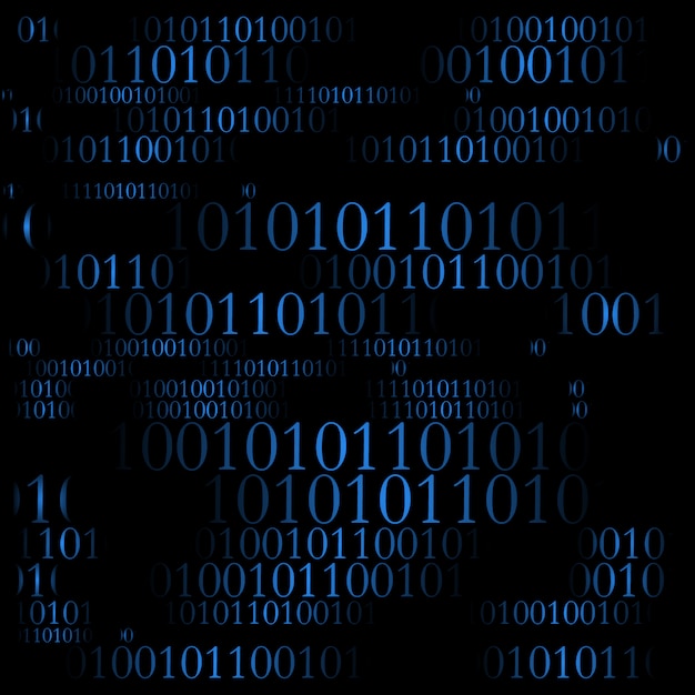 Vector gratuito fondo con patrón de código binario