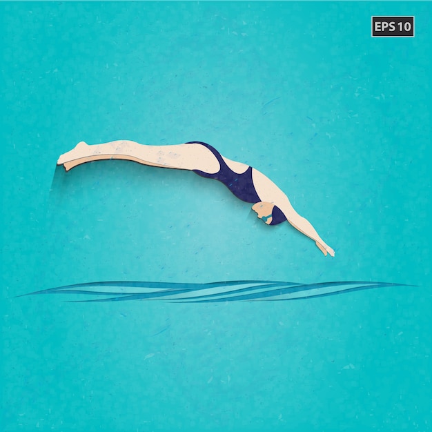 Vector gratuito fondo de la piscina