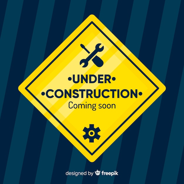 Vector gratuito fondo plano en construcción