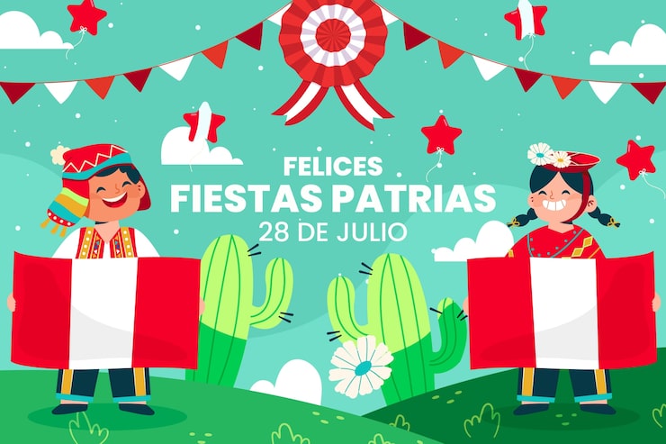 Vector gratuito fondo plano para fiestas patrias chile