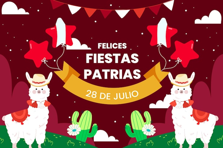 Vector gratuito fondo plano para fiestas patrias chile