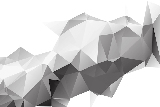 Vector gratuito fondo poligonal gris abstracto