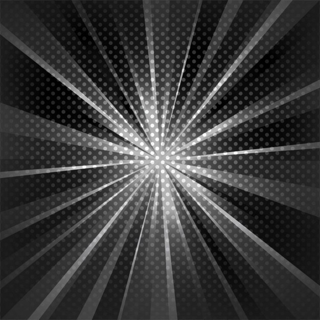 Vector gratuito fondo con puntos y rayos