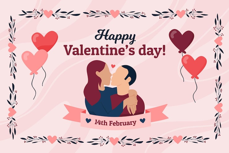 Vector gratuito fondo de san valentin dibujado a mano
