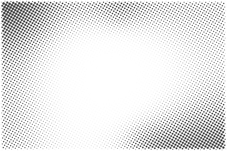 Vector gratuito fondo de textura de patrón de medio tono negro y blanco