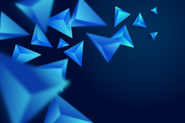 Vector gratuito fondo triangular con colores vivos.
