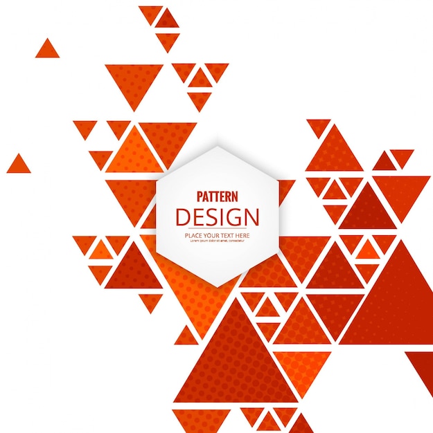 Vector gratuito fondo triangular rojo