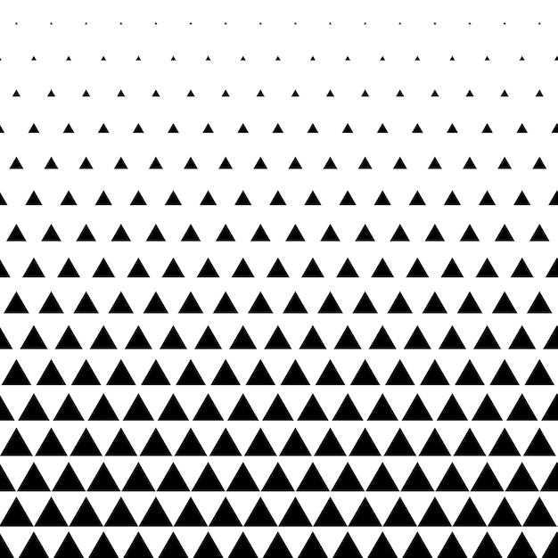 Vector gratuito fondo de vector de patrón de triángulo en blanco y negro