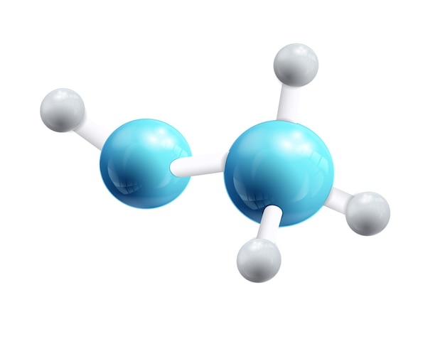 Vector gratuito fórmula química estructural 3d