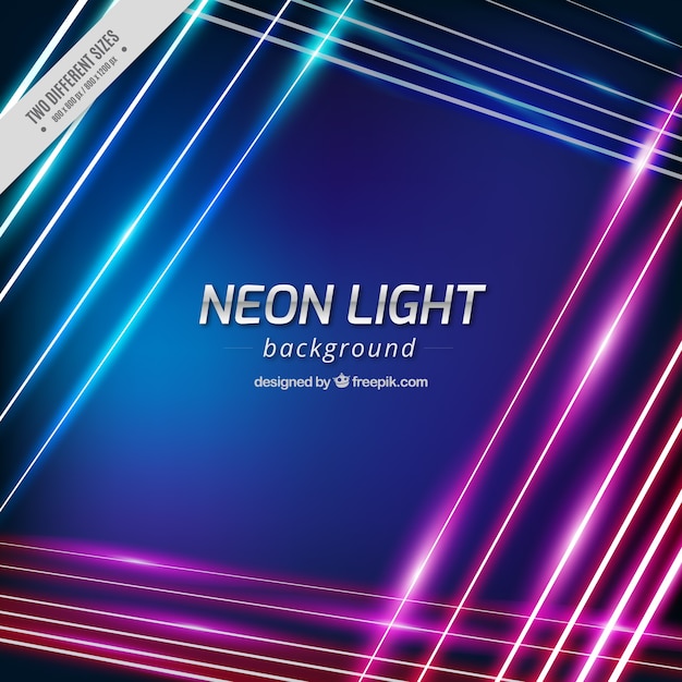 Vector gratuito genial fondo de luces de neón