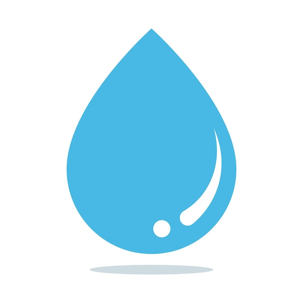 Vector gratuito gotas de agua planas