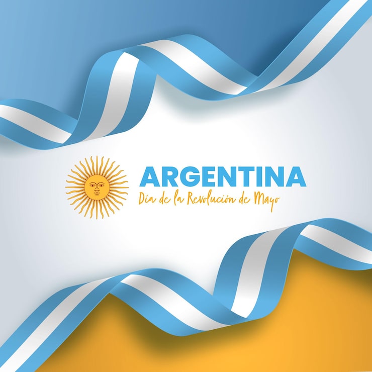 Vector gratuito gradiente argentino dia de la revolucion de mayo ilustración