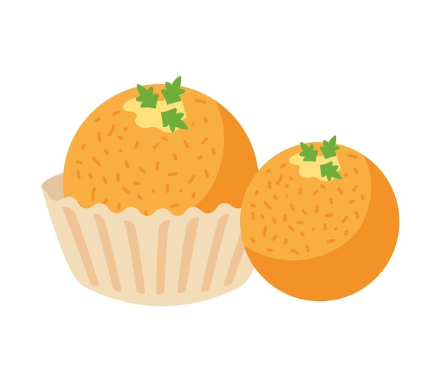 Vector gratuito gulab jamun indio