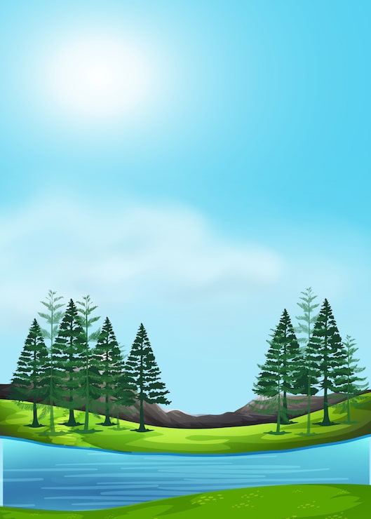 Vector gratuito un hermoso paisaje natural