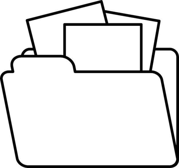 Vector gratuito el icono de la carpeta