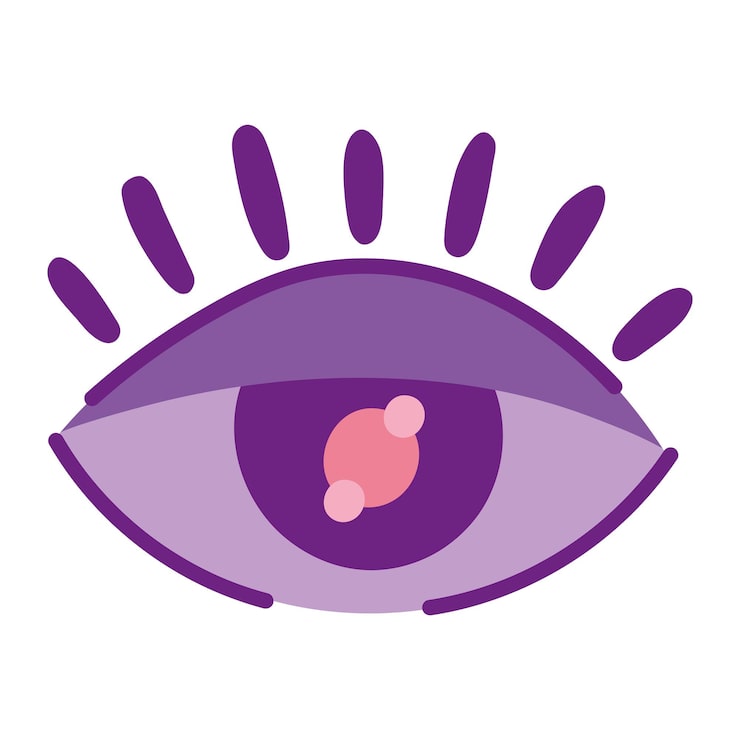 Vector gratuito icono de dibujos animados de globo ocular diseño aislado