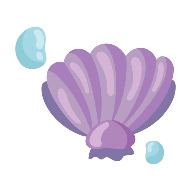 Vector gratuito icono marino de concha