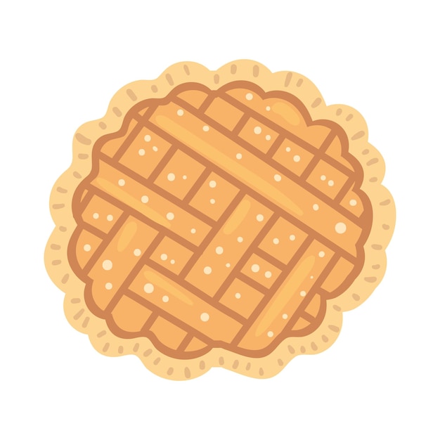 Vector gratuito el icono del postre de la tarta dulce aislado
