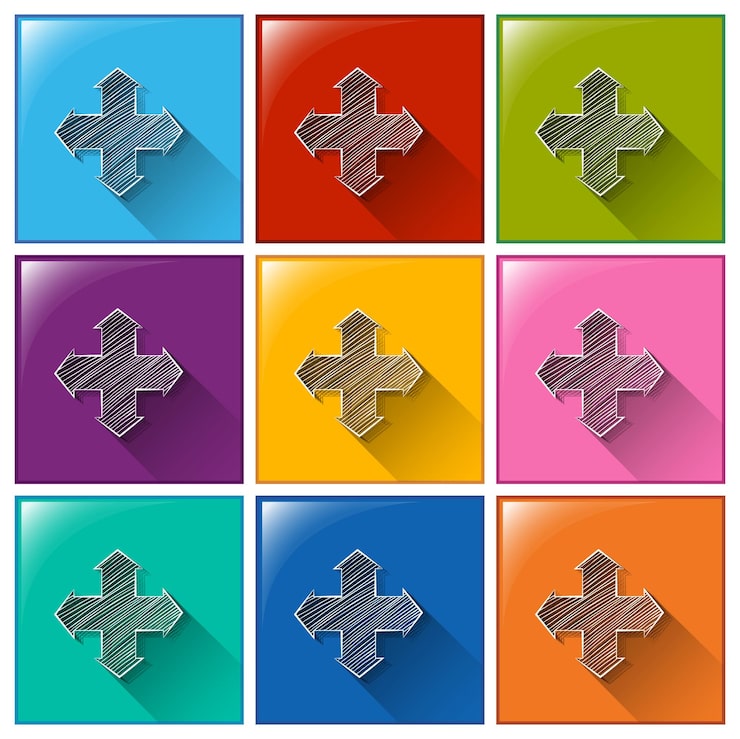 Vector gratuito iconos de flecha