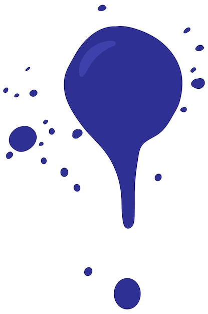 Vector gratuito ilustración abstracta de salpicaduras de pintura azul