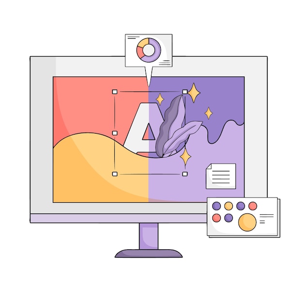 Vector gratuito ilustración de cambio de marca dibujada a mano