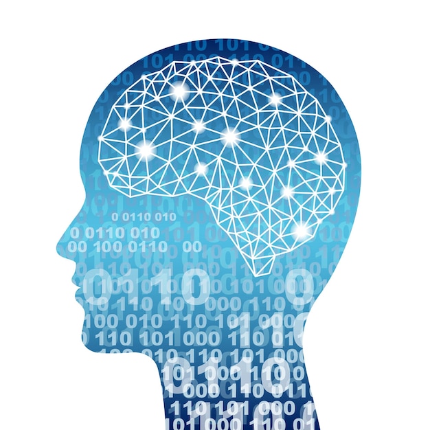 Vector gratuito ilustración del concepto de vector de inteligencia artificial