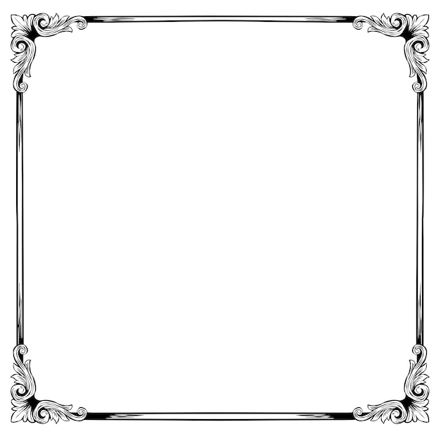 Vector gratuito ilustración dibujada a mano de un marco de invitación