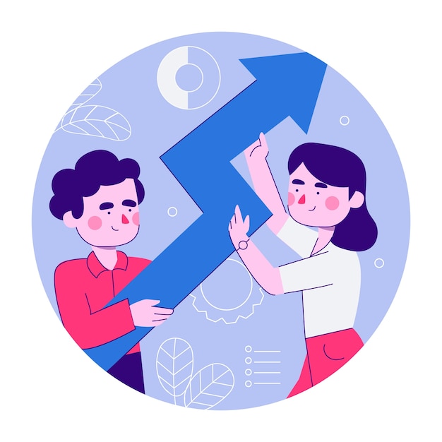 Vector gratuito ilustración de espíritu comunitario dibujado a mano