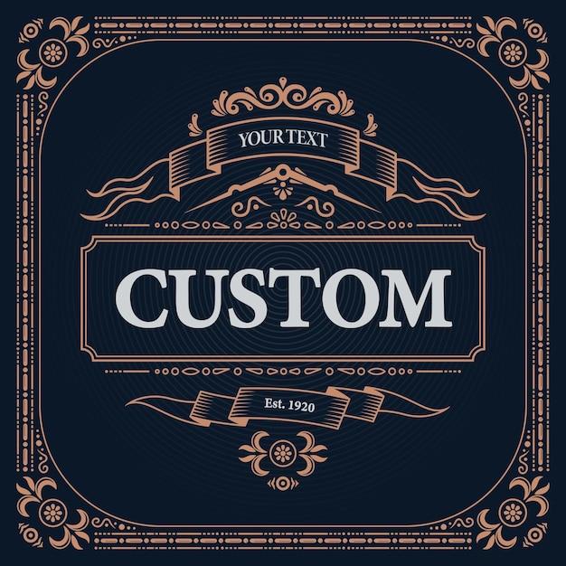 Vector gratuito ilustración de etiqueta de diseño retro vintage