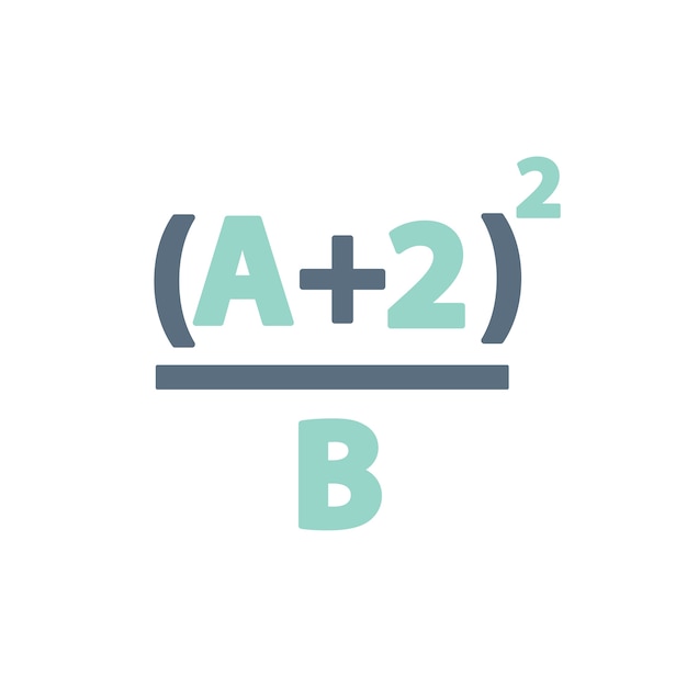 Vector gratuito ilustración de la fórmula matemática