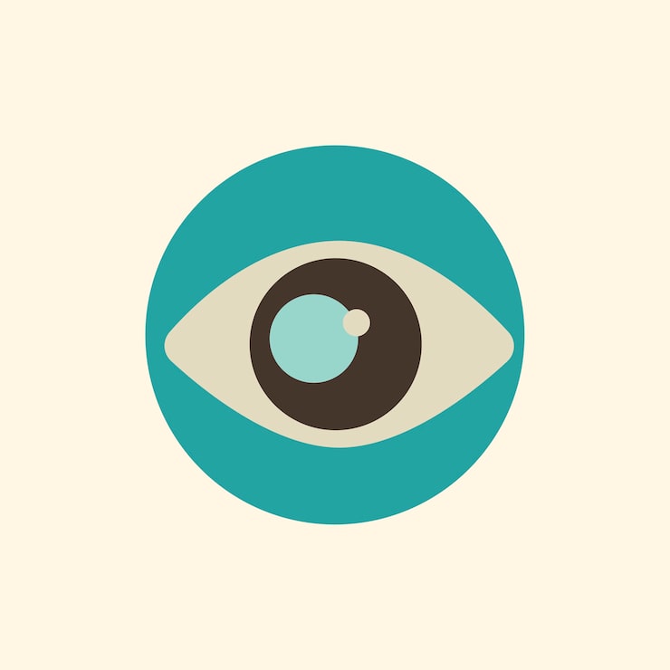 Vector gratuito ilustración del icono del ojo