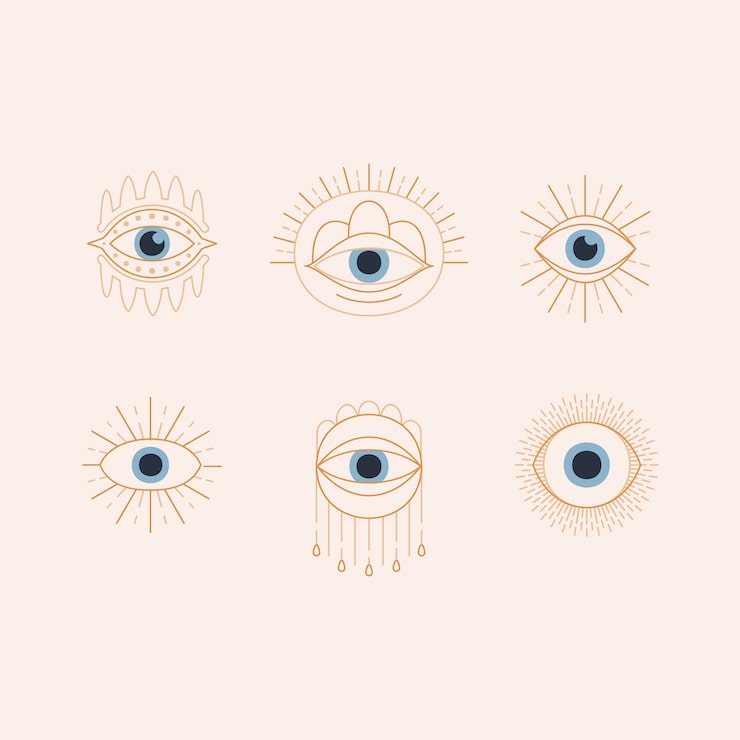 Vector gratuito ilustración de illuminati dibujada a mano