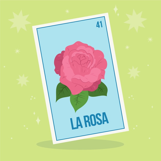 Vector gratuito ilustración de lotería mexicana dibujada a mano