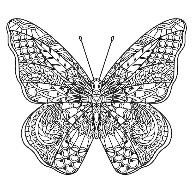Vector gratuito ilustración de mandala de animales dibujada a mano