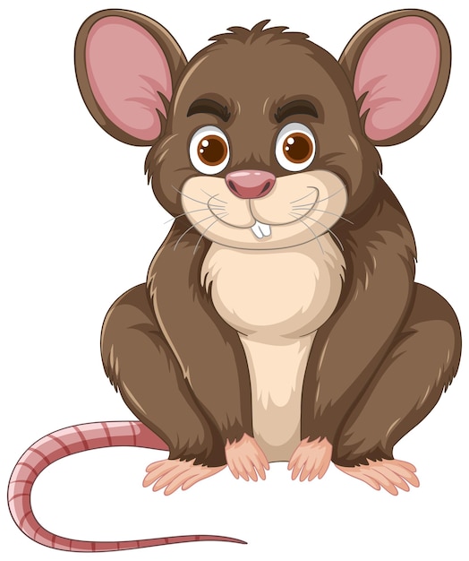 Vector gratuito ilustración de ratón de dibujos animados
