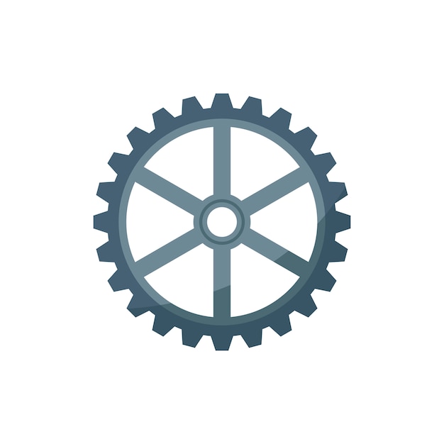 Vector gratuito ilustración de una rueda dentada
