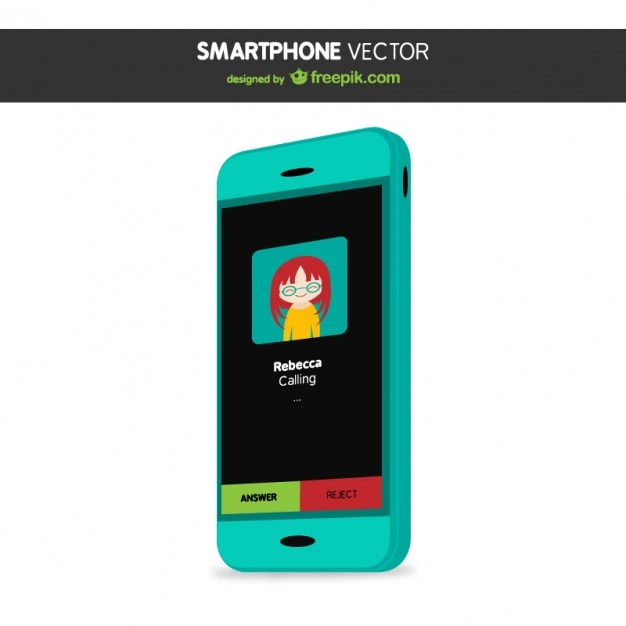 Vector gratuito ilustración vectorial de smartphone