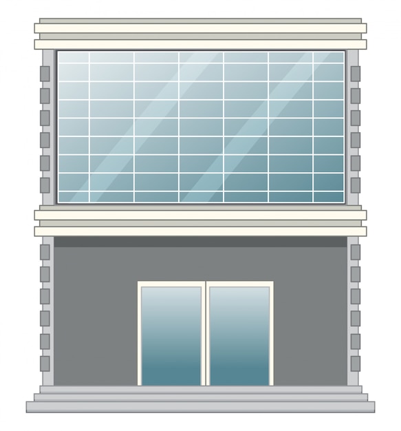 Vector gratuito imagen aislada del edificio moderno