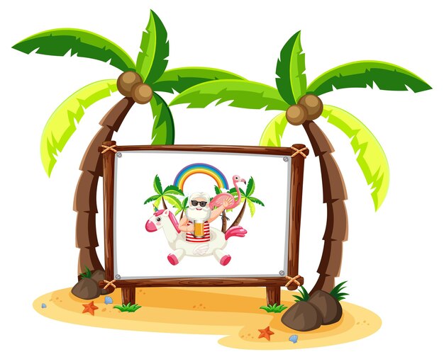 Vector gratuito imagen del anciano en la escena de la playa aislada