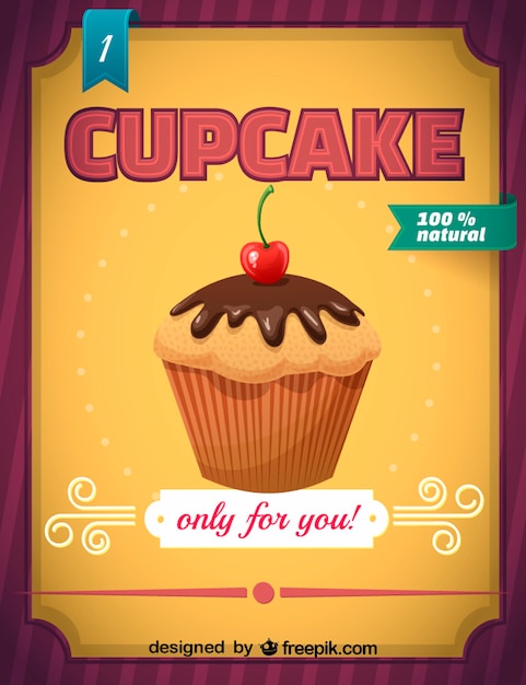 Vector gratuito imagen cupcake gratis