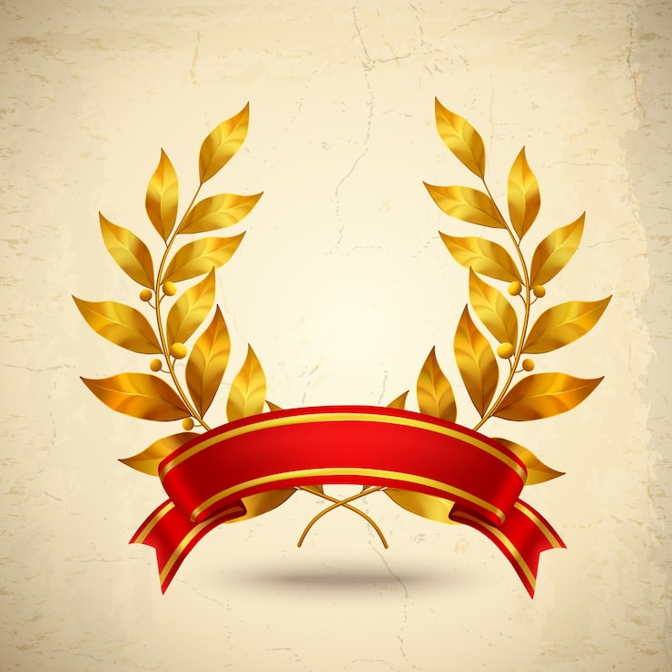 Vector gratuito laurel wreath realistic