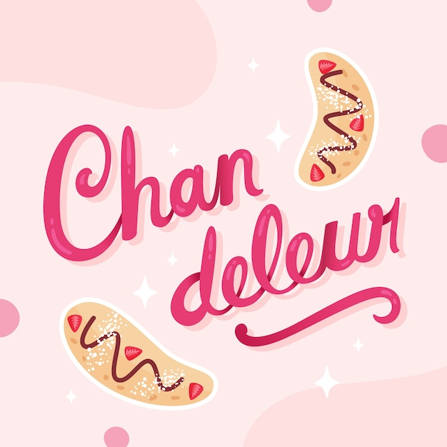 Vector gratuito letras de chandeleur planas