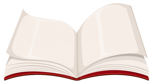 Vector gratuito un libro abierto en blanco