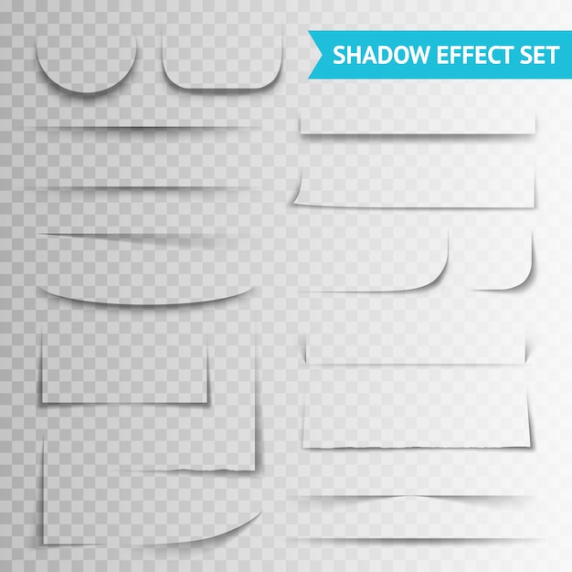 Vector gratuito libro blanco corta juego de sombras transparentes