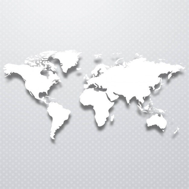 Vector gratuito mapa blanco