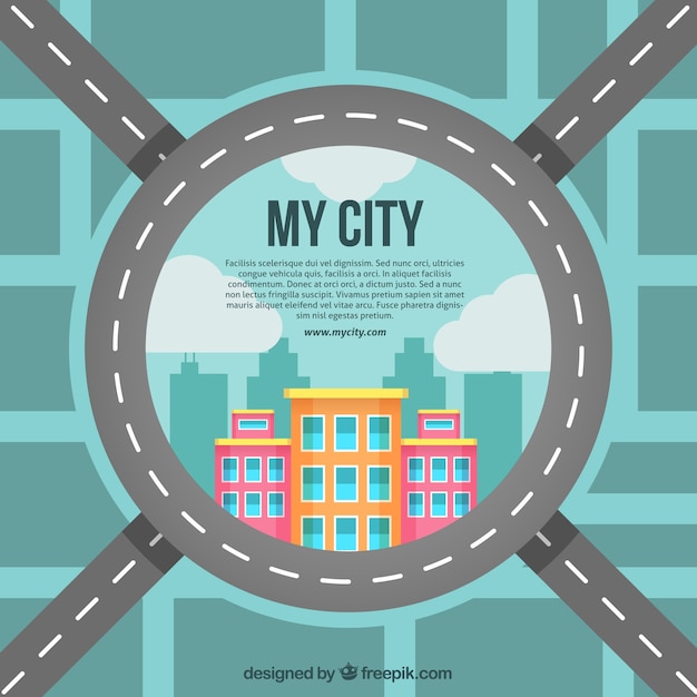 Vector gratuito mi ciudad
