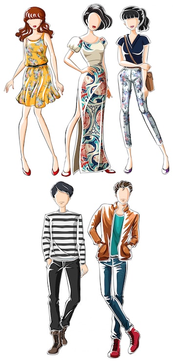 Vector gratuito moda
