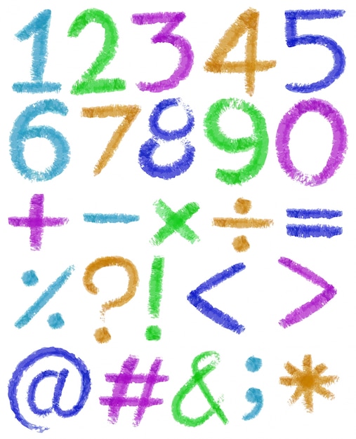 Vector gratuito números