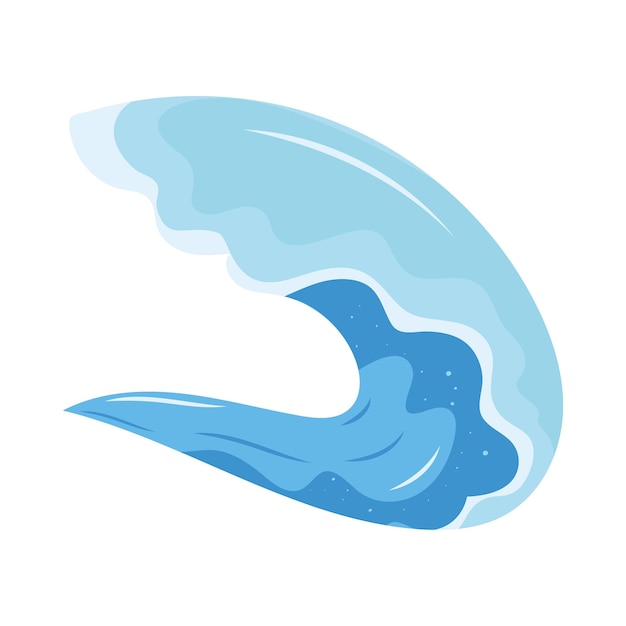 Vector gratuito ola azul del mar